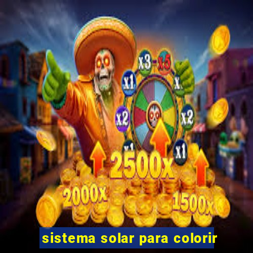 sistema solar para colorir